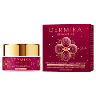 Dermika Renovelle 50+, crème lifting multi-elixirs exclusive, jour et nuit, 50 ml