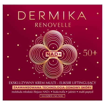 Dermika Renovelle 50+, crème lifting multi-elixirs exclusive, jour et nuit, 50 ml