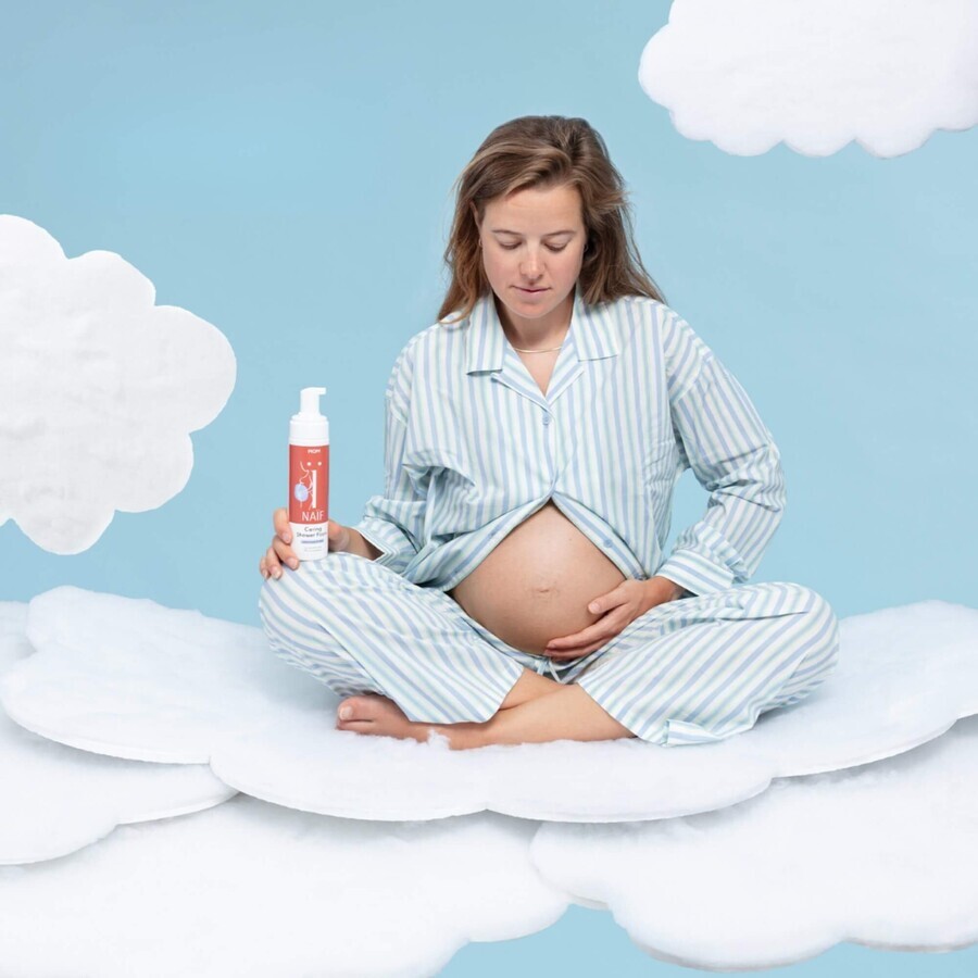 Naif Mom, espuma de ducha natural para embarazadas y mamás, 200 ml