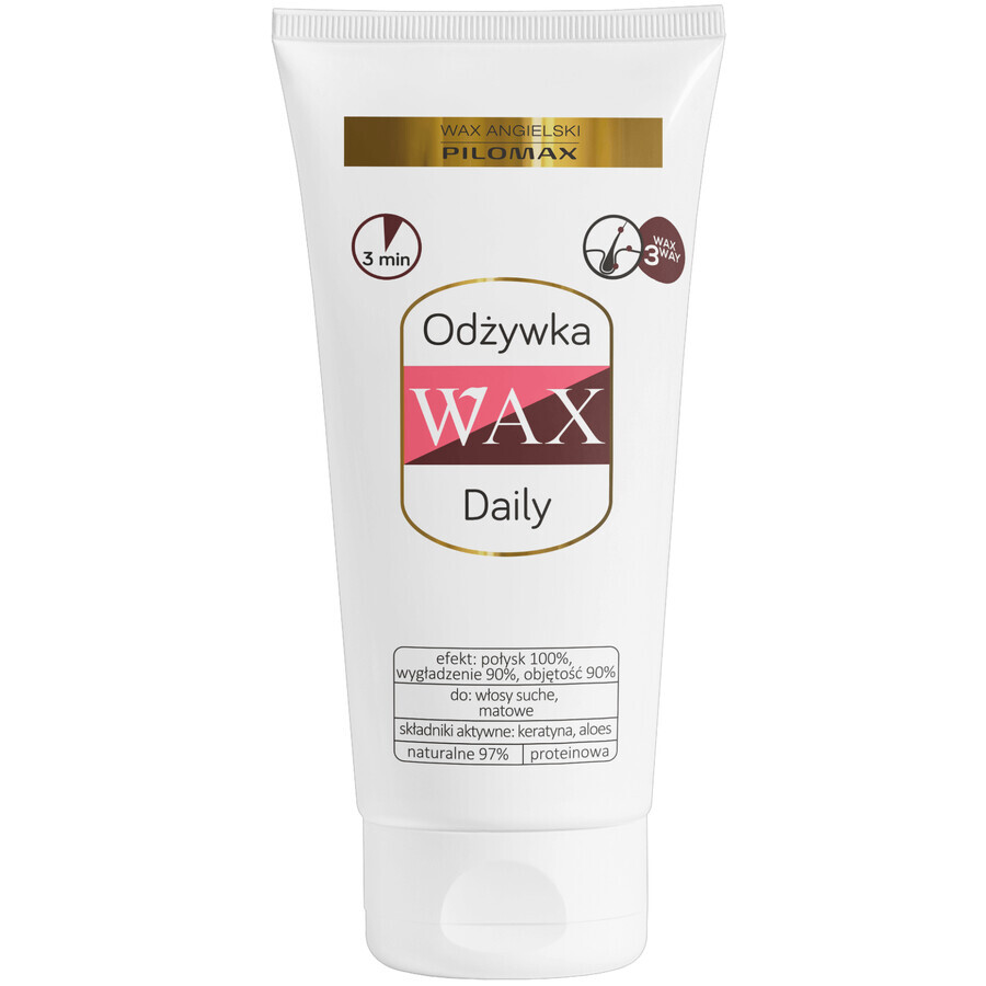 Wax Pilomax Daily set, balsam de keratină pentru păr uscat și deteriorat, 200 ml + șampon pentru păr fin fără volum, 200 ml