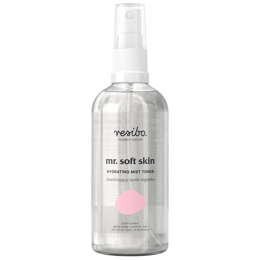 Set Mr Soft Skin di Resibo, tonico-nebbia idratante, 100ml + gel detergente e struccante cremoso, 100ml + balsamo lisciante per capelli, 100ml in omaggio