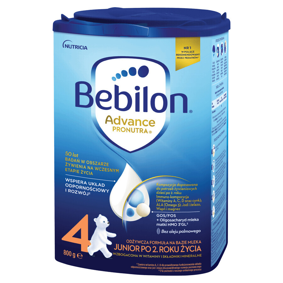 Bebilon Advance Pronutra 4 Junior set, lait maternisé nutritif, après 2 ans, 2 x 800 g