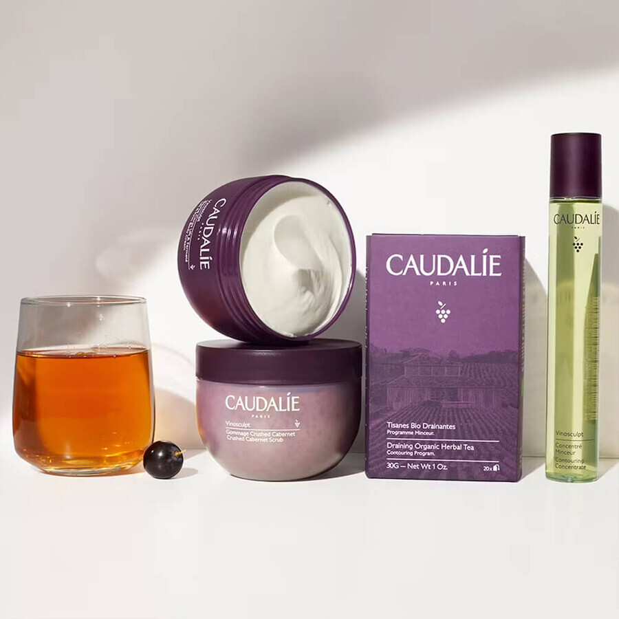 Caudalie Vinosculpt, exfoliant de corp Crushed Cabernet, 250 g