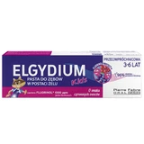 Elgydium Kids Fluorinol, Anti-Karies-Zahnpasta für Kinder von 3-6 Jahren, Himbeere und Erdbeere, 50 ml