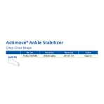 Actimove Sports Edition, estabilizador de tobillo, negro, correas cruzadas, ajustable