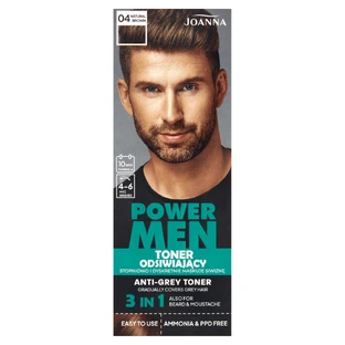 Joanna Power Men, desensitizing toner, 04 natural brown, 80 g