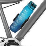 4Fizjo, tritan water bottle, motivational bidon, blue, 1 l
