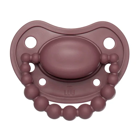 Luu Kids, suzetă, poziționare, silicon, Moroccan Pink, 3-6 luni, 1 buc