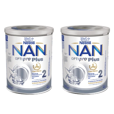 Nestle NAN Optipro Plus 2 HMO set, opvolgmelk voor zuigelingen vanaf 6 maanden, 2 x 800 g