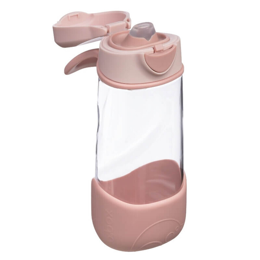 B.Box, water bottle with mouthpiece, tritan, children's bottle, Blush Crush, from 3 years, 450 ml