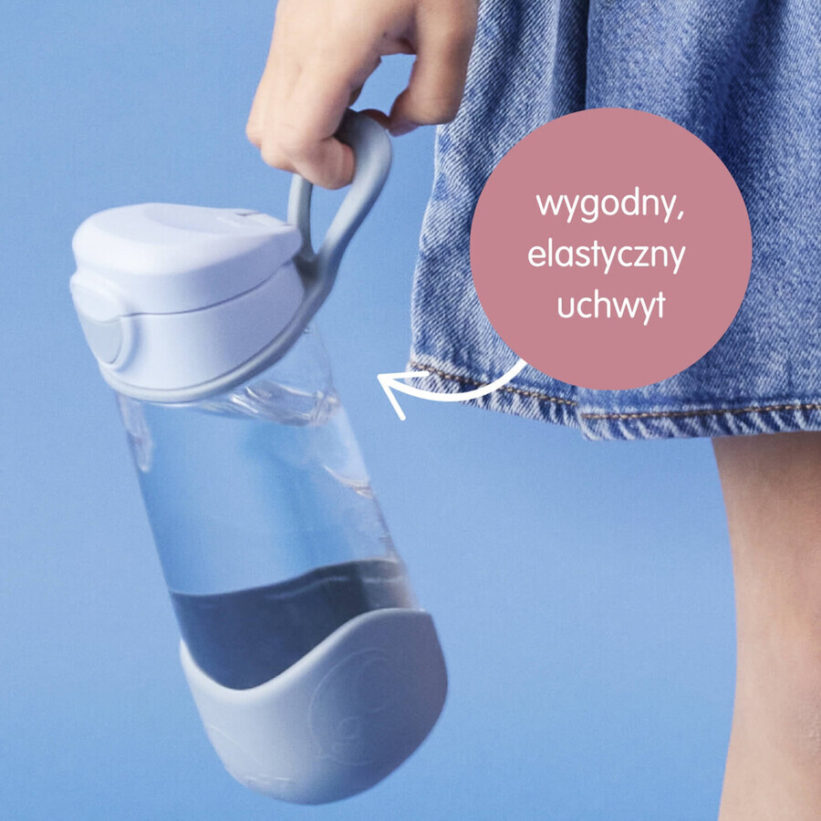 B.Box, water bottle with mouthpiece, tritan, children's bottle, Blush Crush, from 3 years, 450 ml