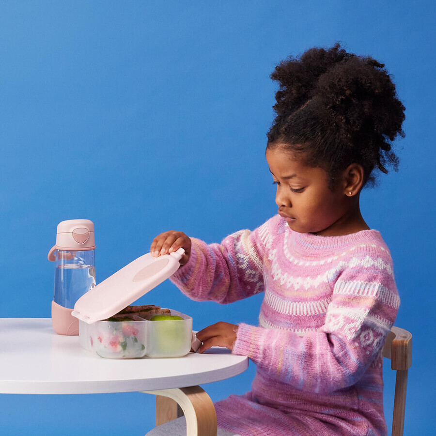 B.Box, water bottle with mouthpiece, tritan, children's bottle, Blush Crush, from 3 years, 450 ml
