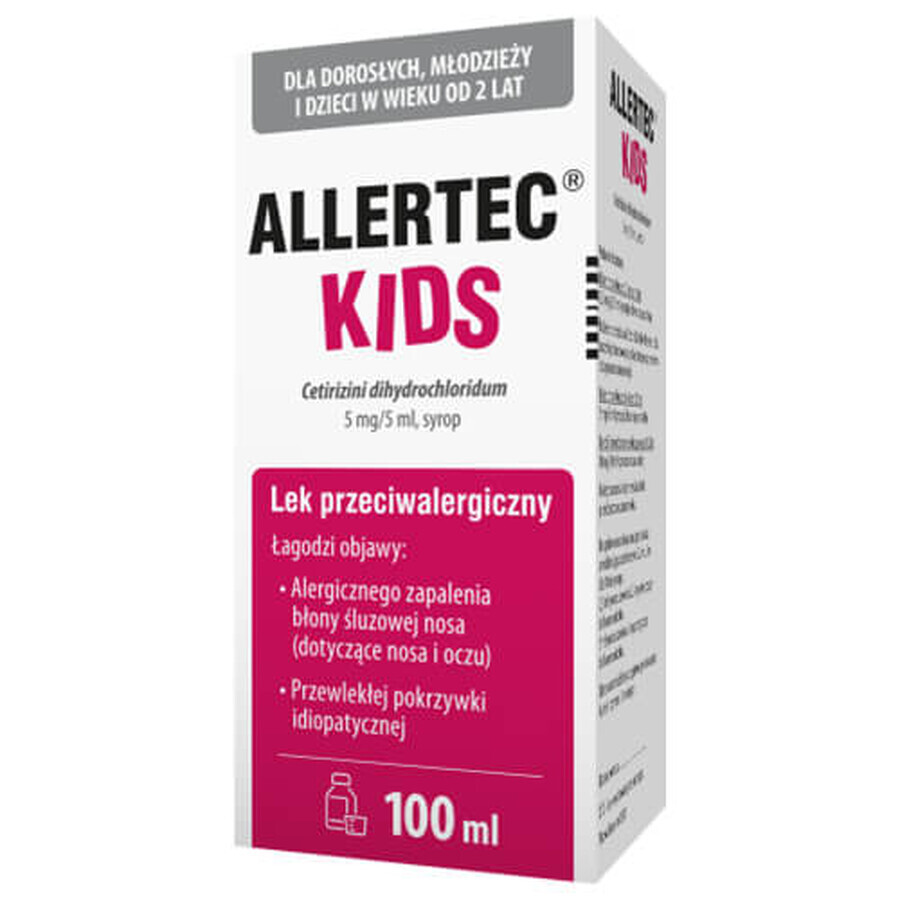 Allertec Kids 5 mg/5 ml, 100ml