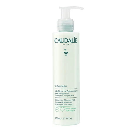 Caudalie Vinoclean, leche desmaquillante de almendras, 200 ml