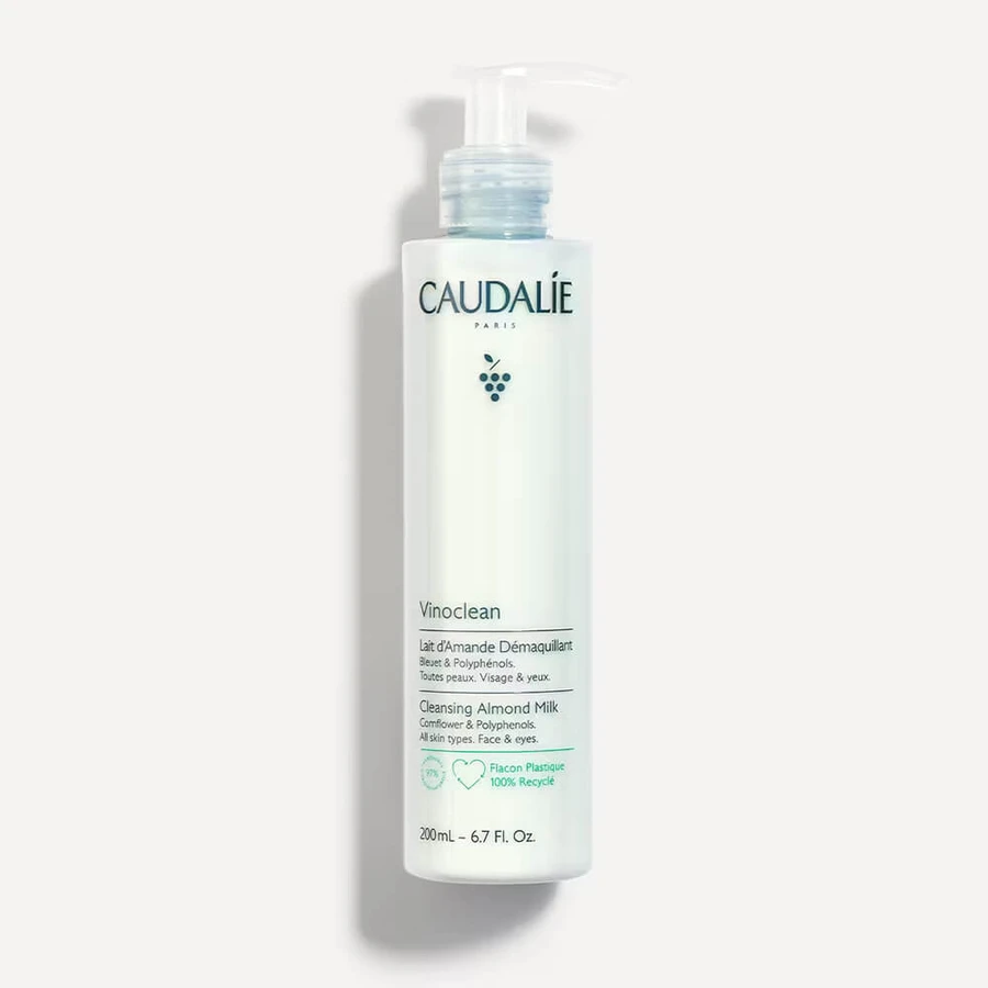 Caudalie Vinoclean, leche desmaquillante de almendras, 200 ml