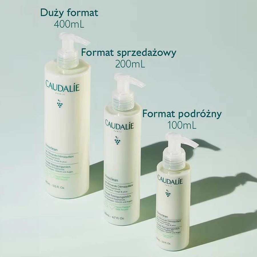 Caudalie Vinoclean, leche desmaquillante de almendras, 200 ml