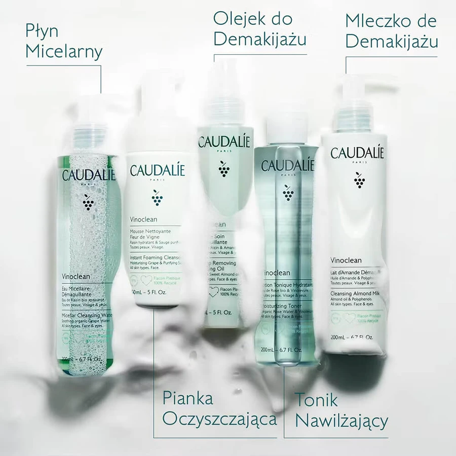 Caudalie Vinoclean, leche desmaquillante de almendras, 200 ml