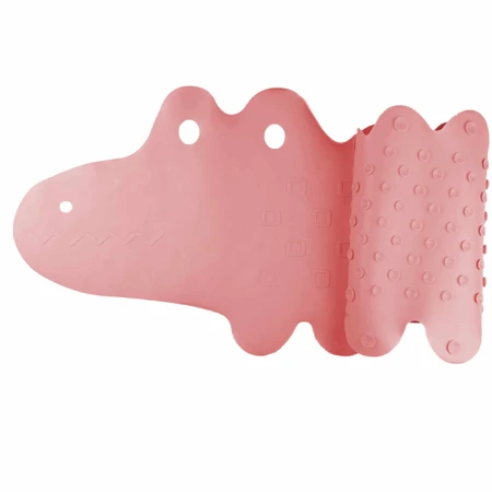 Bocioland, antislip badmat, roze krokodil, 1 stuk