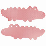 Bocioland, tapis de bain antidérapant, crocodile rose, 1 pièce Bocioland, tapis de bain antidérapant, crocodile rose, 1 pièce