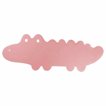 Bocioland, antislip badmat, roze krokodil, 1 stuk