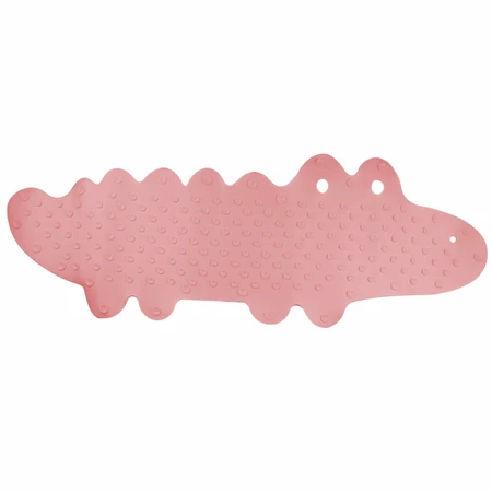 Bocioland, antislip badmat, roze krokodil, 1 stuk