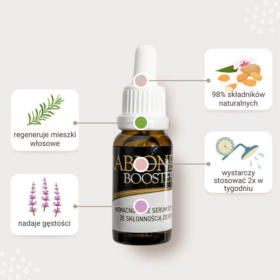 Kerabione Booster Oils, strengthening serum for hair prone to shedding, 2 x 20 ml