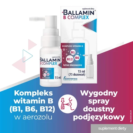 Ballamin B-Komplex, Sublingualspray, 15 ml