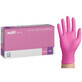 EasyCare Nitrile, Nitrilhandschuhe, unsteril, puderfrei, rosa, Gr&#246;&#223;e XS, 100 St&#252;ck