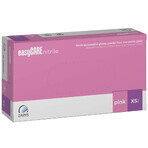 EasyCare Nitrile, nitrile gloves, non-sterile, powder-free, pink, size XS, 100 pieces