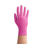 EasyCare Nitrile, nitrile gloves, non-sterile, powder-free, pink, size XS, 100 pieces