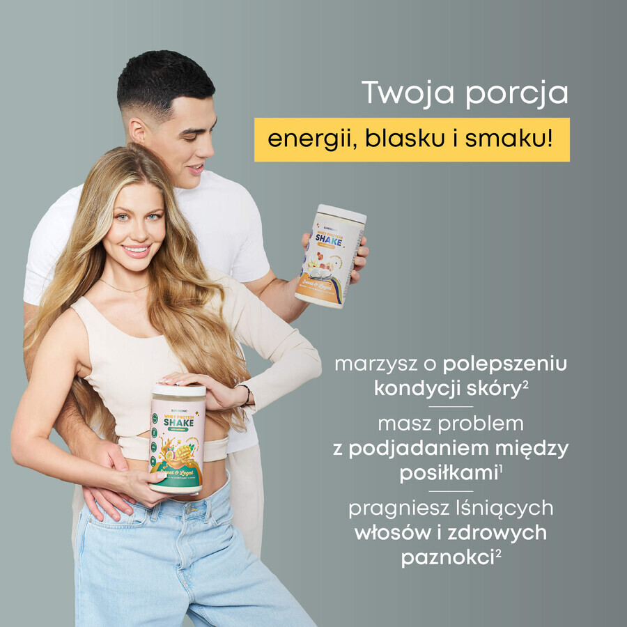 Supersonic, frullato proteico con collagene, gusto cioccolato belga, senza lattosio, 560 g