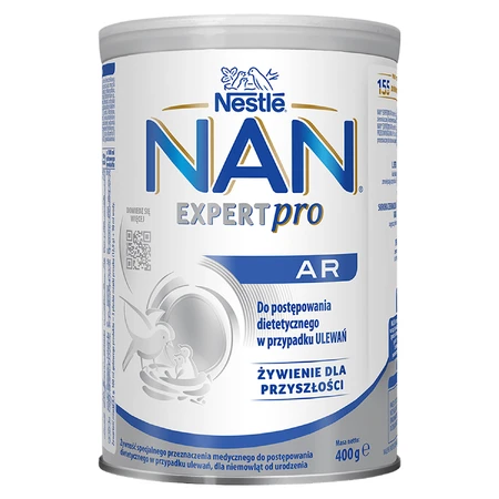 Nestlé NAN Expertpro AR, para bebés con tendencia a orinarse, desde el nacimiento, 400 g