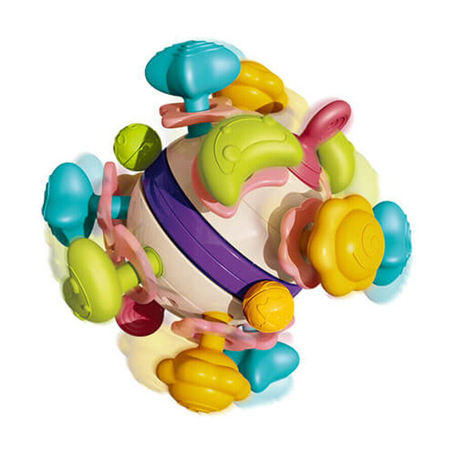 BabyOno, dentition sensorielle, boule étoilée, dès la naissance, 1 pièce