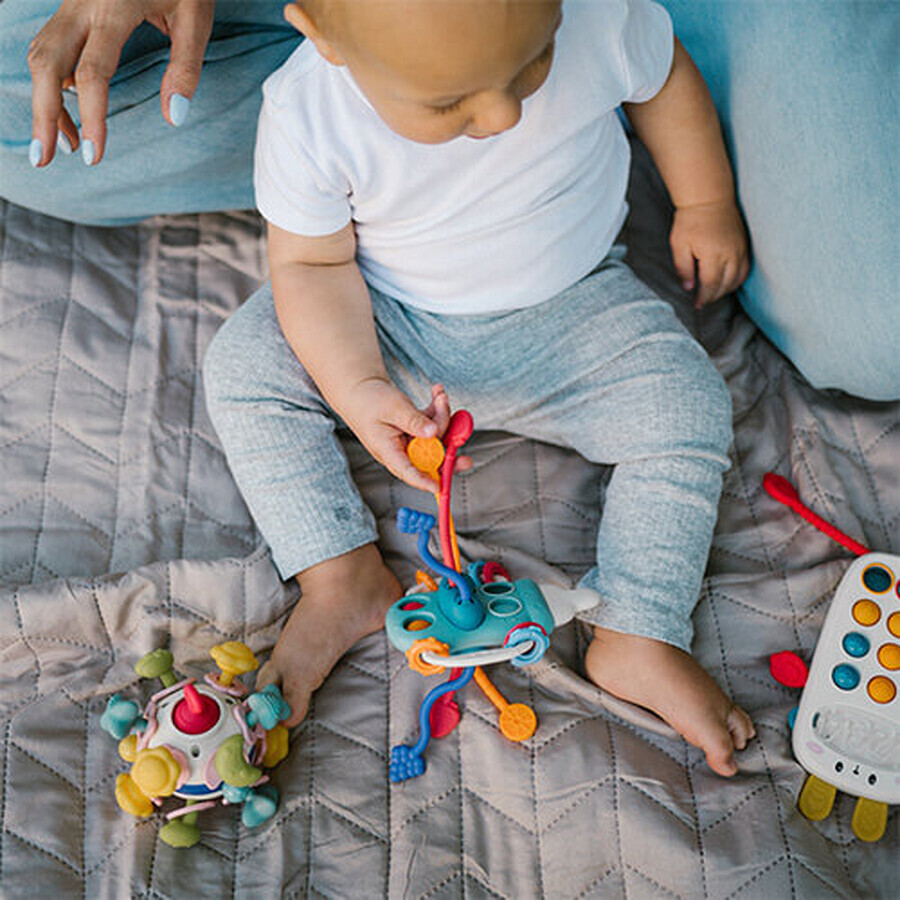 BabyOno, dentition sensorielle, boule étoilée, dès la naissance, 1 pièce
