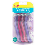 Gillette Venus 3 Colors set, razor for women, disposable, 2 x 4 pieces