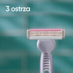 Gillette Venus 3 Colors set, razor for women, disposable, 2 x 4 pieces