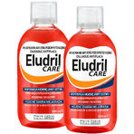 Set Eludril Care, enjuague bucal contra la placa, 2 x 500 ml