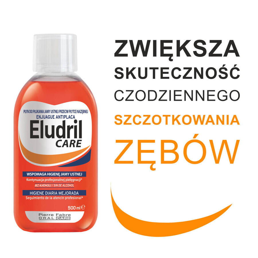 Set Eludril Care, enjuague bucal contra la placa, 2 x 500 ml