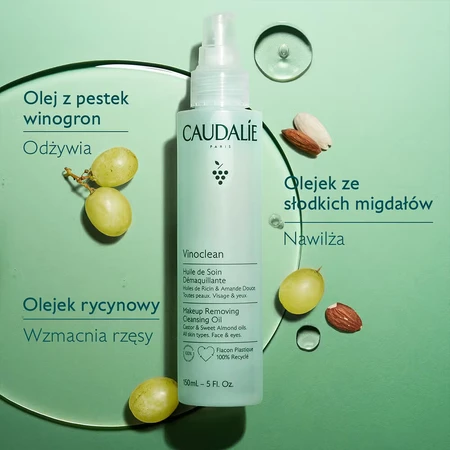 Caudalie Vinoclean, make-up remover olie, 75 ml