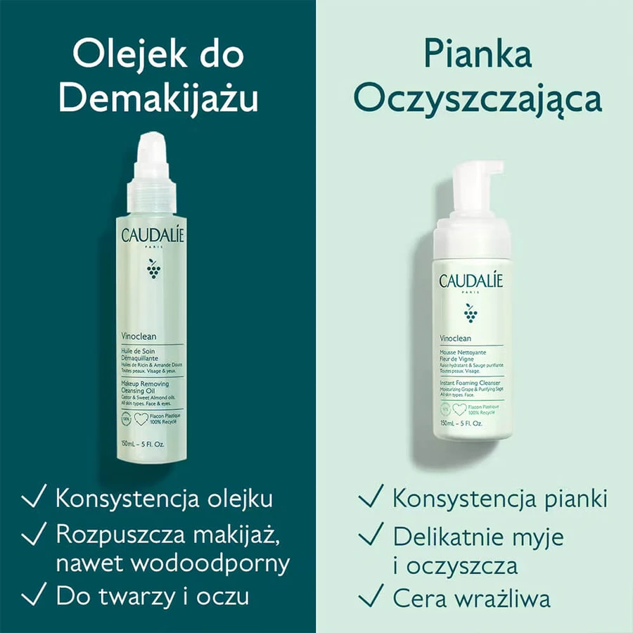 Caudalie Vinoclean, make-up remover olie, 75 ml