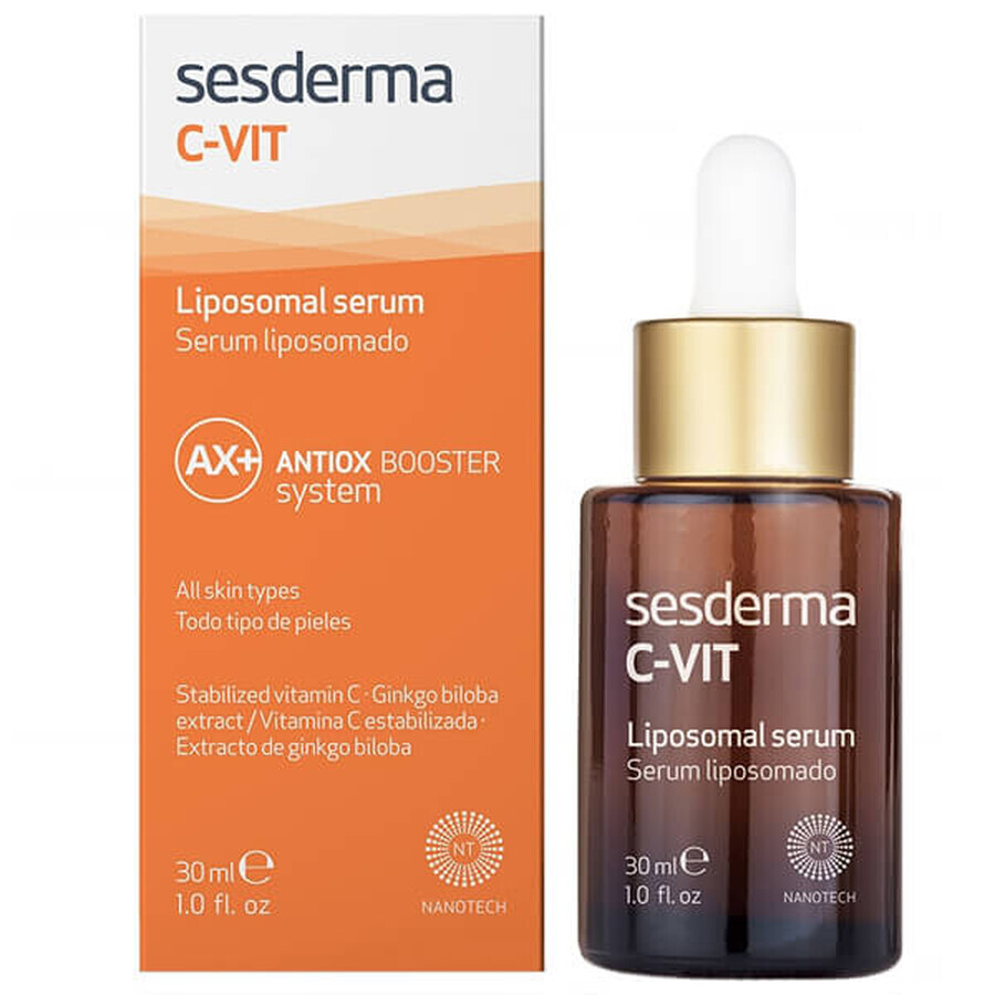 Sesderma C-Vit, liposome face serum, 30 ml + Repaskin Pediatrics, sunscreen for children under 3, SPF 50+, 50 ml for 1 penny