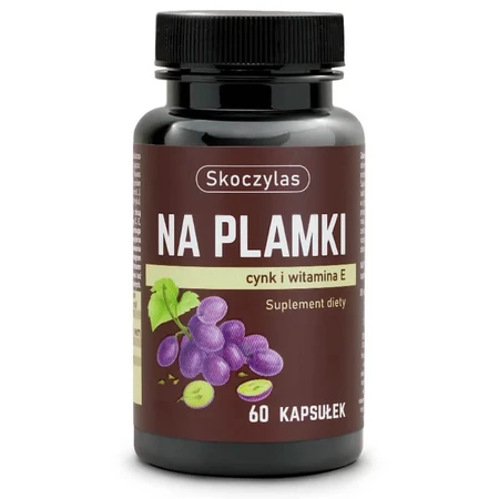 Skoczylas For Spots, zinc, bêta-carotène, vitamine E, 60 gélules