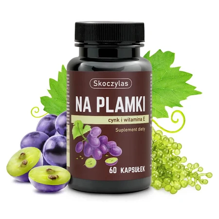 Skoczylas For Spots, zinc, bêta-carotène, vitamine E, 60 gélules