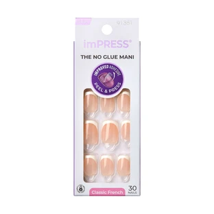 Aufdrückbare Nägel imPRESS Classic French, Modell, 1 Set, Kiss