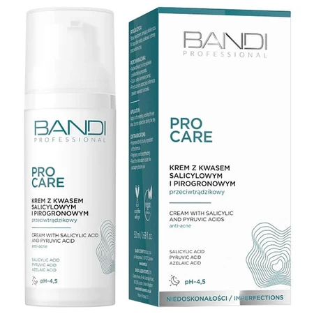 Bandi Pro Care, anti-acne cream with salicylic and pyruvic acid, 50 ml