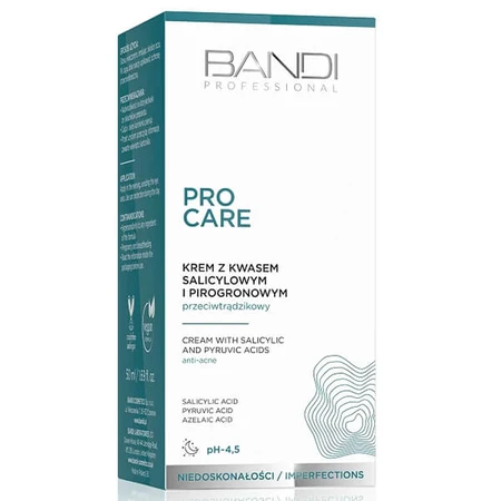 Bandi Pro Care, anti-acne cream with salicylic and pyruvic acid, 50 ml