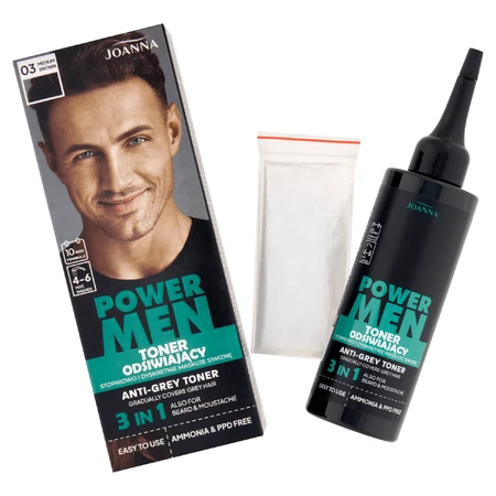 Joanna Power Men, Entkalkungstoner, 03 mittelbraun, 80 g