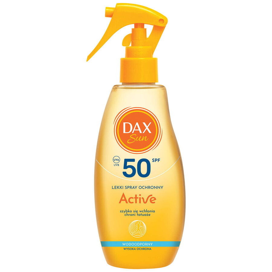 DAX Sun, light protective spray, active, SPF 50, 200 ml