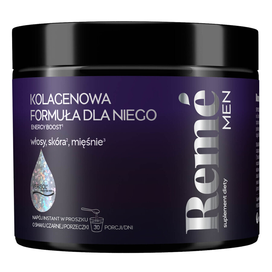 Reme Men Collagen Formula for Him, black currant flavor, 150 g