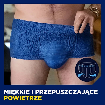 Set Tena Men Active Fit Pants, culotte absorbante, taille S/M, 75-105 cm, Plus, 2 x 30 pcs